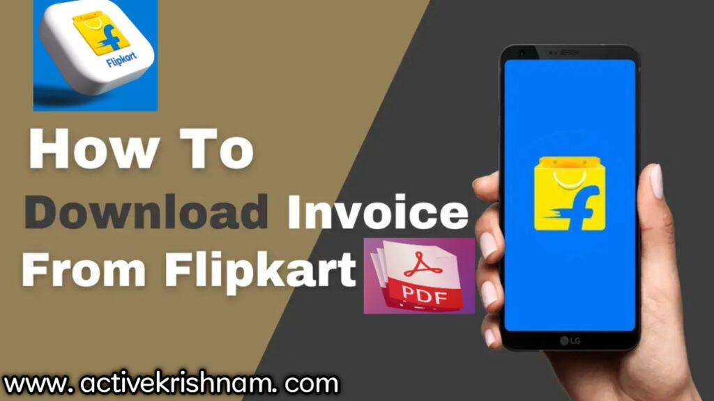How to download flipkart invoice in pdf