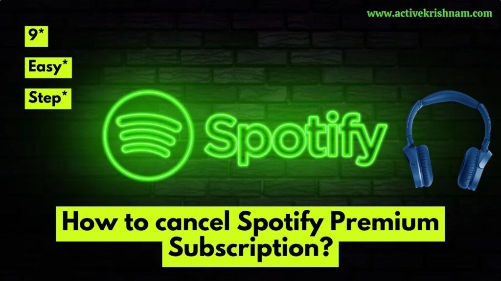 How to cancel Spotify premium subscription